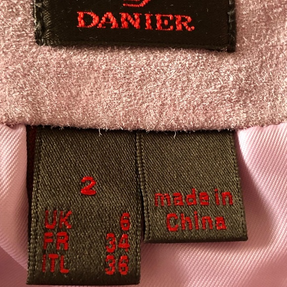 Danier Dusty Rose Suede Skirt - Picture 4 of 8